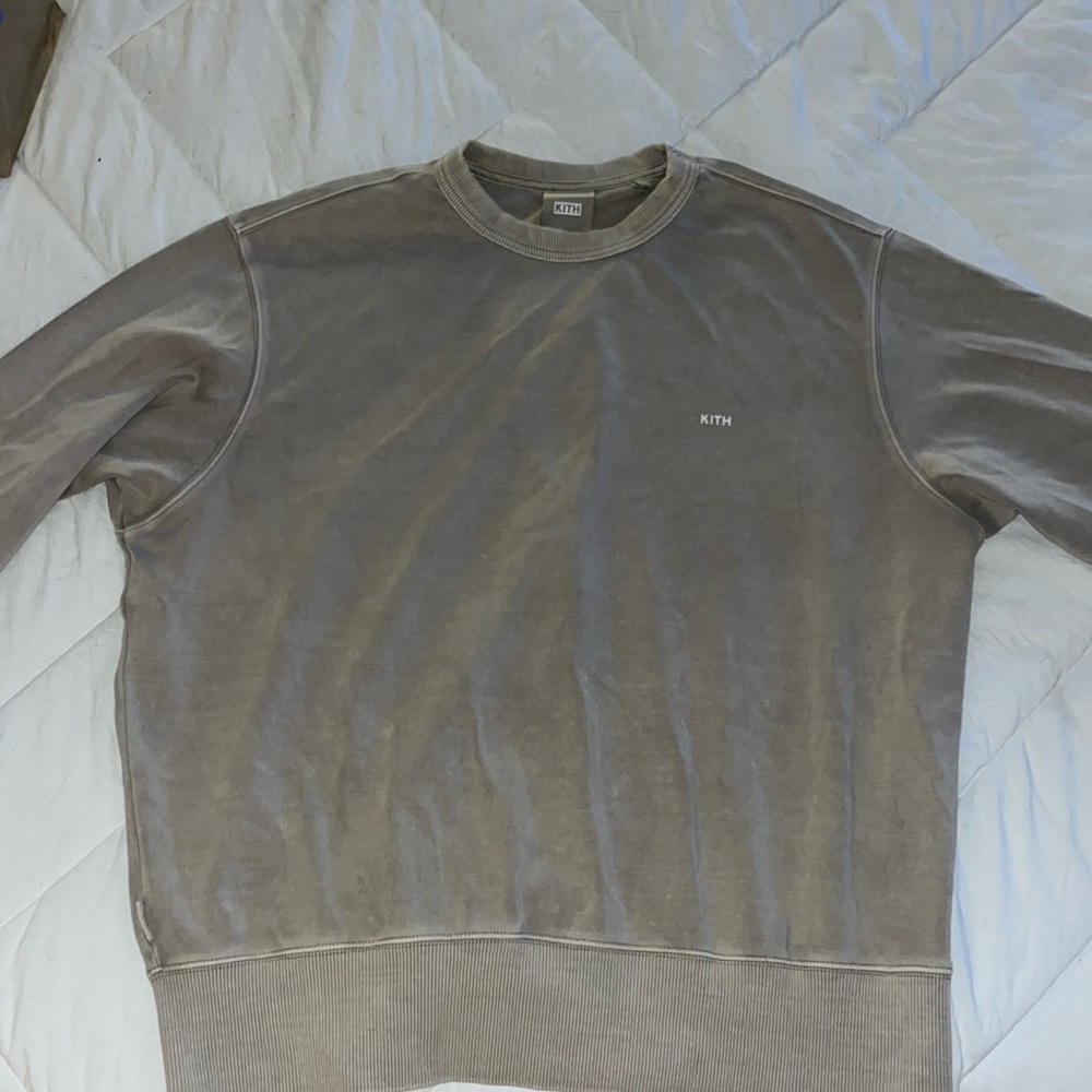Kith beige/taupe crewneck sweatshirt - size Large
